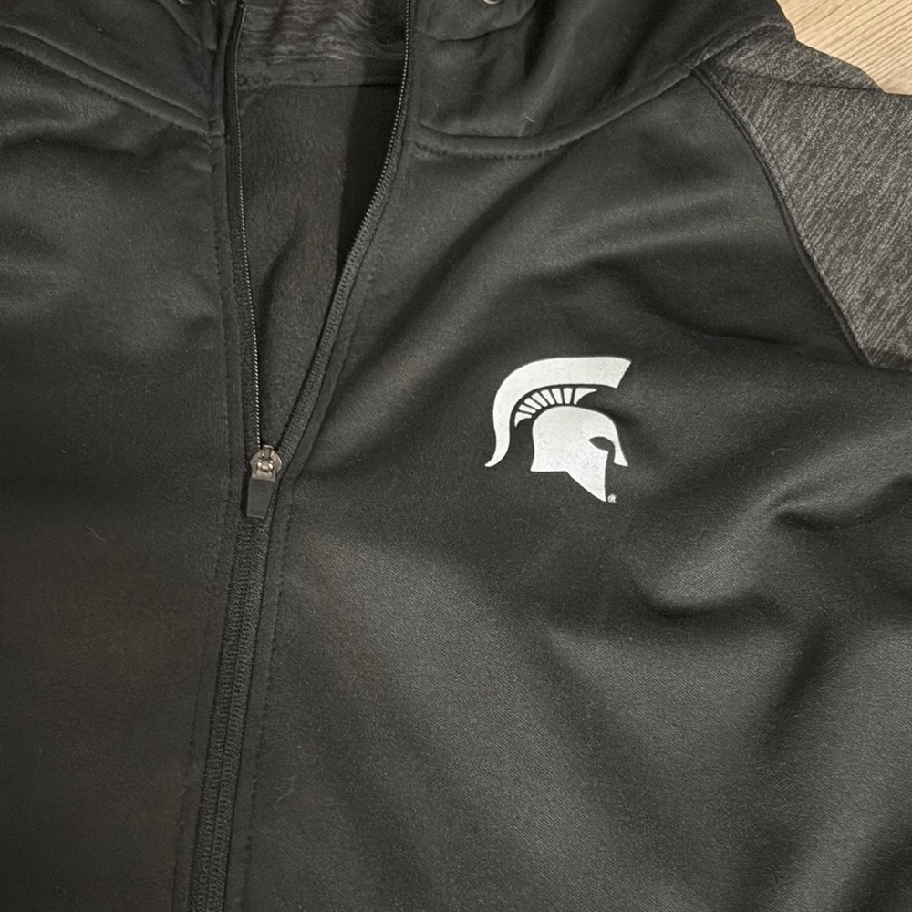 Michigan State Spartans Black Hoodie with Logo